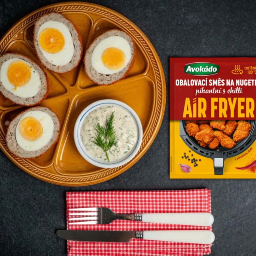 Skotská vejce z horkovzdušné fritézy