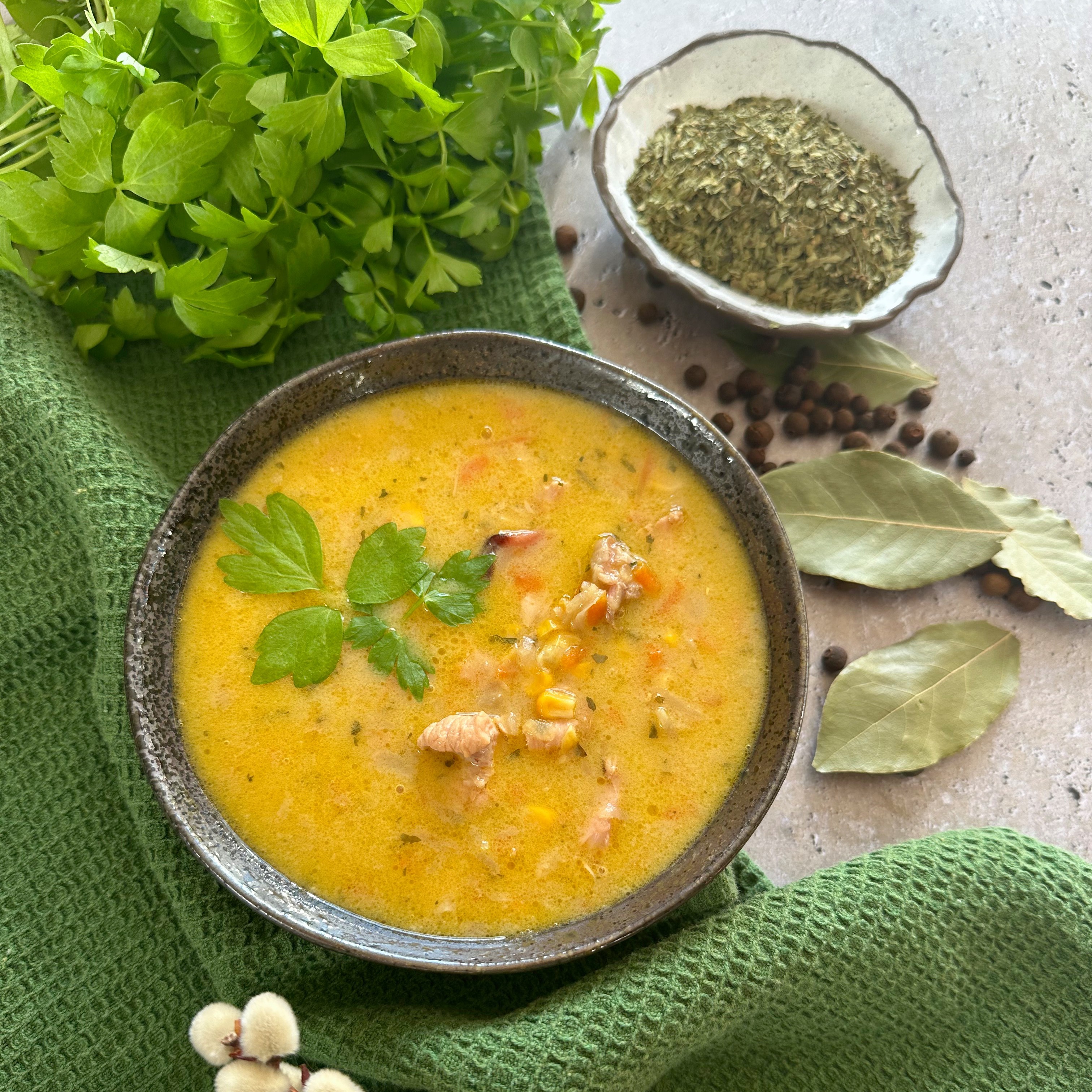 Krémová kuřecí polévka