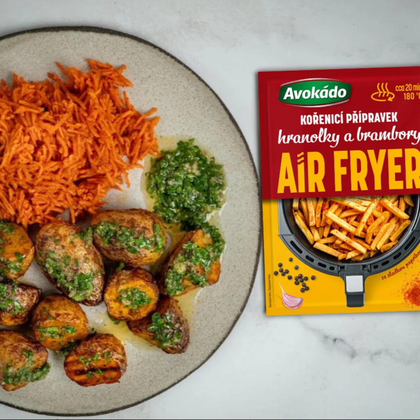 Pečené nové brambory z horkovzdušné fritézy