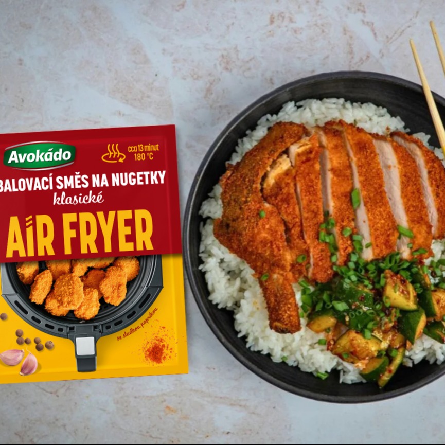 Vepřová kotleta Tonkatsu z horkovzdušné fritézy