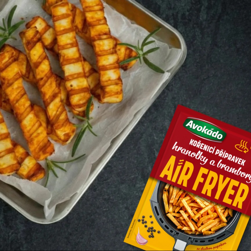 Křupavý sýr halloumi a'la hranolky z horkovzdušné fritézy