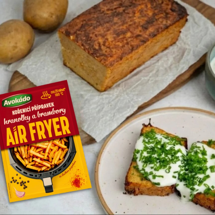 Bramborový koláč z horkovzdušné fritézy