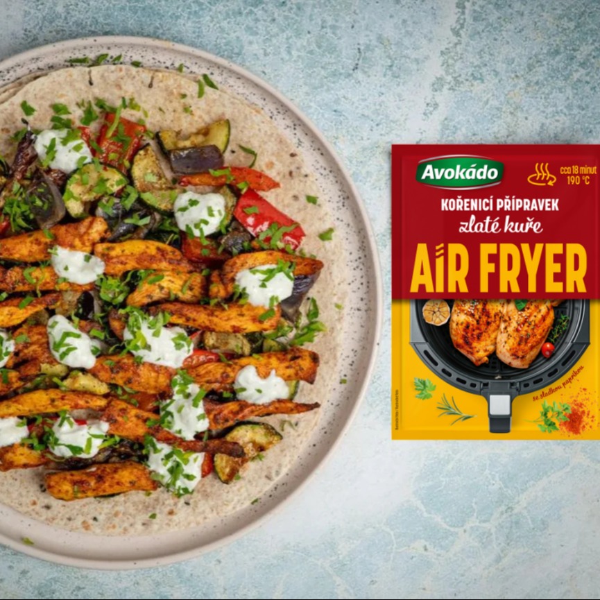 Kuřecí gyros z horkovzdušné fritézy